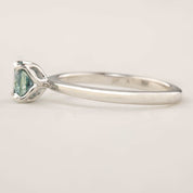 Sara Ring - 0.94ct Light Blue Montana Sapphire, 14k White Gold (One of a kind)