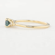 Estel Ring - 0.85ct Blue Green Montana Sapphire (One of a kind)