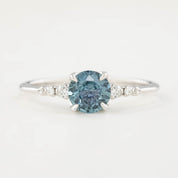エステルリング　ブルーモンタナサファイア　0.95ct　14Kホワイトゴールド