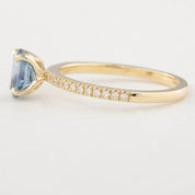 Maria Ring, 1.17ct Montana Sapphire, oval shape gemstone