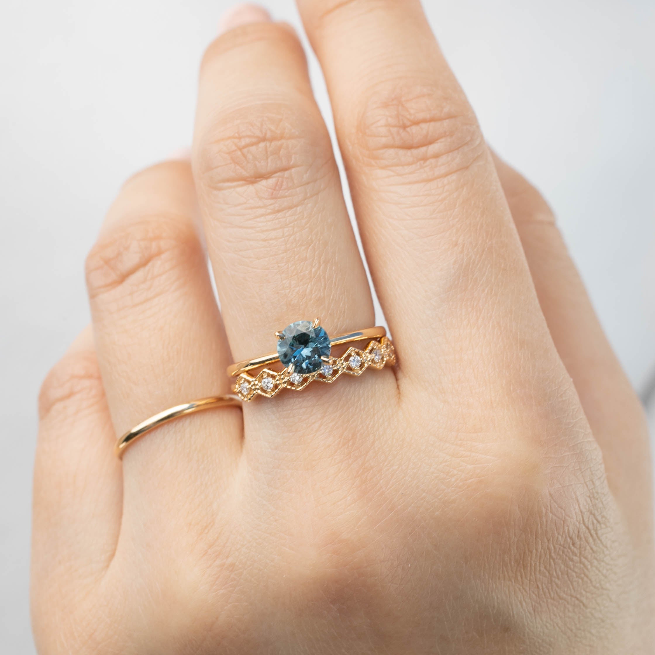 Jane Ring - 0.86ct Light Blue Montana Sapphire (One of a kind)