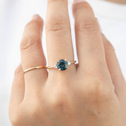 Emilie Ring - 1.59ct Royal Blue Montana Sapphire (One of a kind)