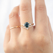 Emilie Ring - 1.59ct Royal Blue Montana Sapphire (One of a kind)