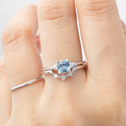 【一点物】エステルリング ・0.91ct・加熱モンタナ産ブルーサファイア・K14WG