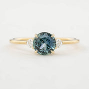 Emilie Ring - 0.95ct Blue Green Montana Sapphire (One of a kind)