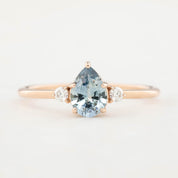 エミリーリング　ブルーモンタナサファイア　0.80ct　14Kローズゴールド