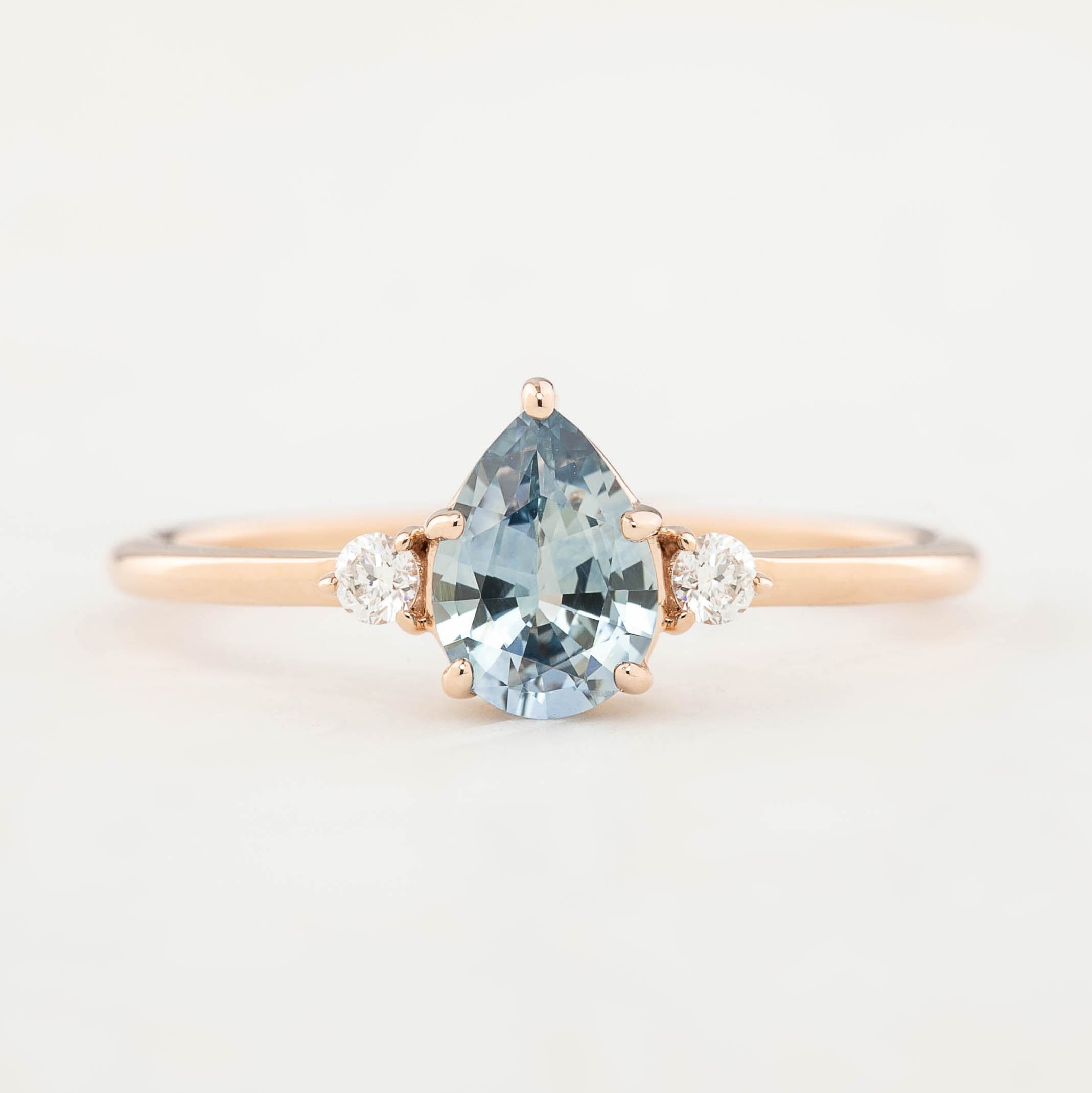 エミリーリング　ブルーモンタナサファイア　0.80ct　14Kローズゴールド