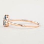 エミリーリング　ブルーモンタナサファイア　0.80ct　14Kローズゴールド