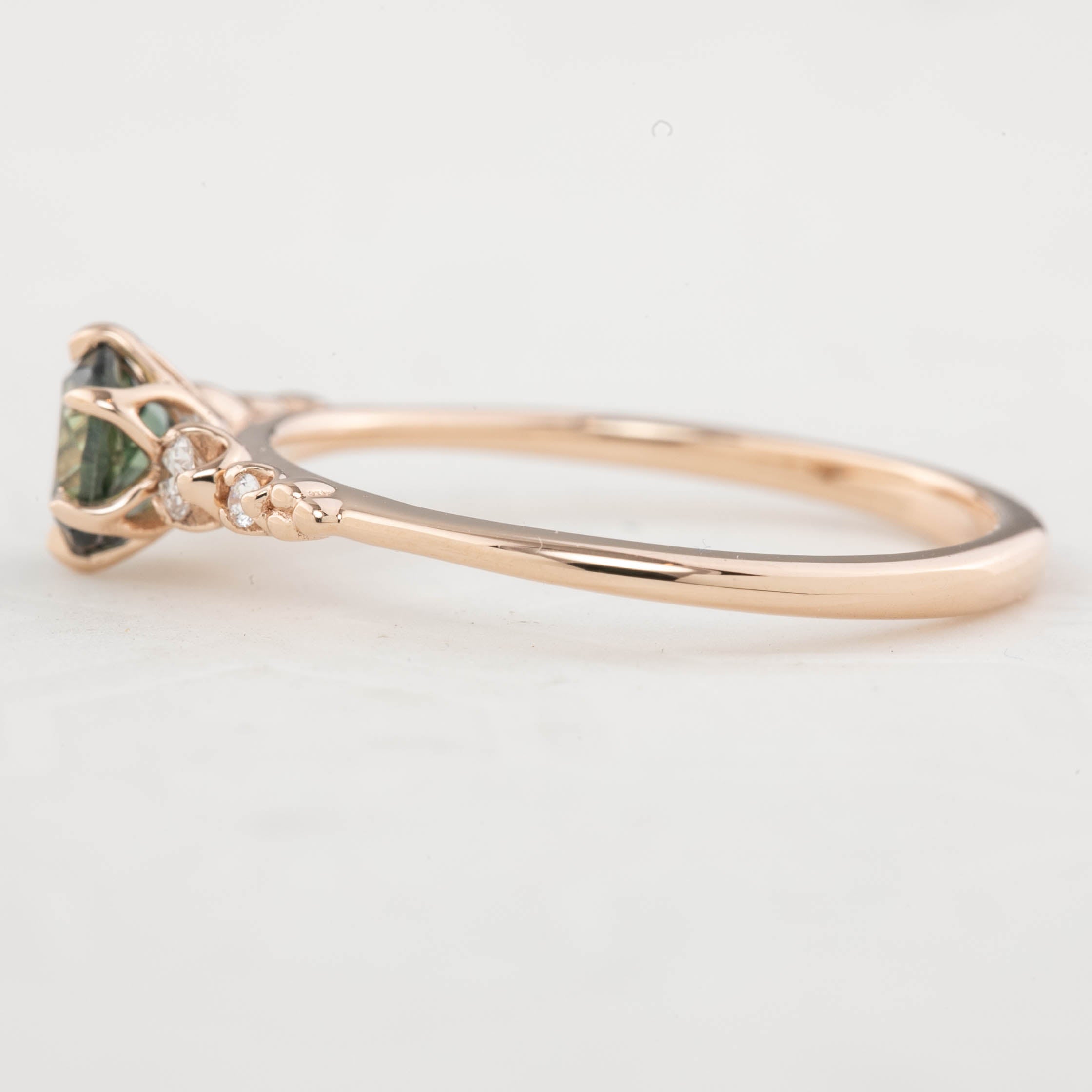 Estel Fleur Ring, 0.55ct Unheated Sapphire