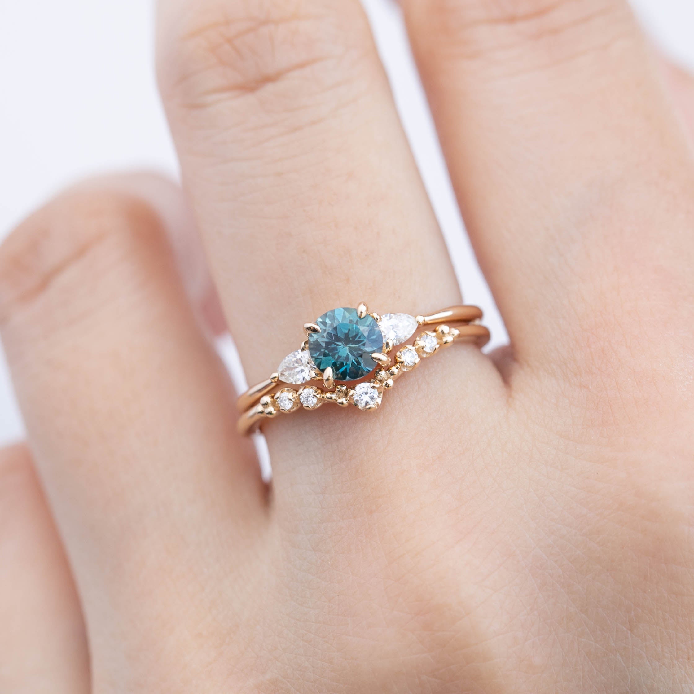 Olivia Ring, 5.5mm Queensland Sapphire of your choice