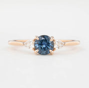 Olivia Ring, 0.89ct Montana Sapphire