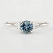 Olivia Ring, 5.5mm Montana Sapphire