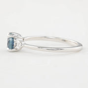 Olivia Ring, 5.5mm Montana Sapphire