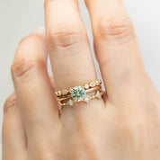 Sara Ring - 0.93ct Light Green Montana Sapphire (One of a kind)
