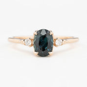 Estel Ring, 1.32ct Queensland Sapphire, oval shape gemstone