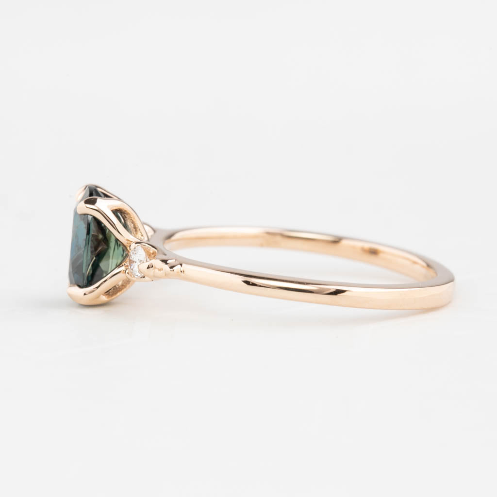Estel Ring, 1.32ct Queensland Sapphire, oval shape gemstone