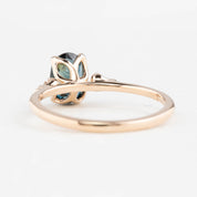 Estel Ring, 1.32ct Queensland Sapphire, oval shape gemstone