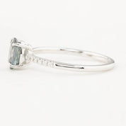 Audrey Ring, 1.01ct Unheated Sapphire, oval shape gemstone