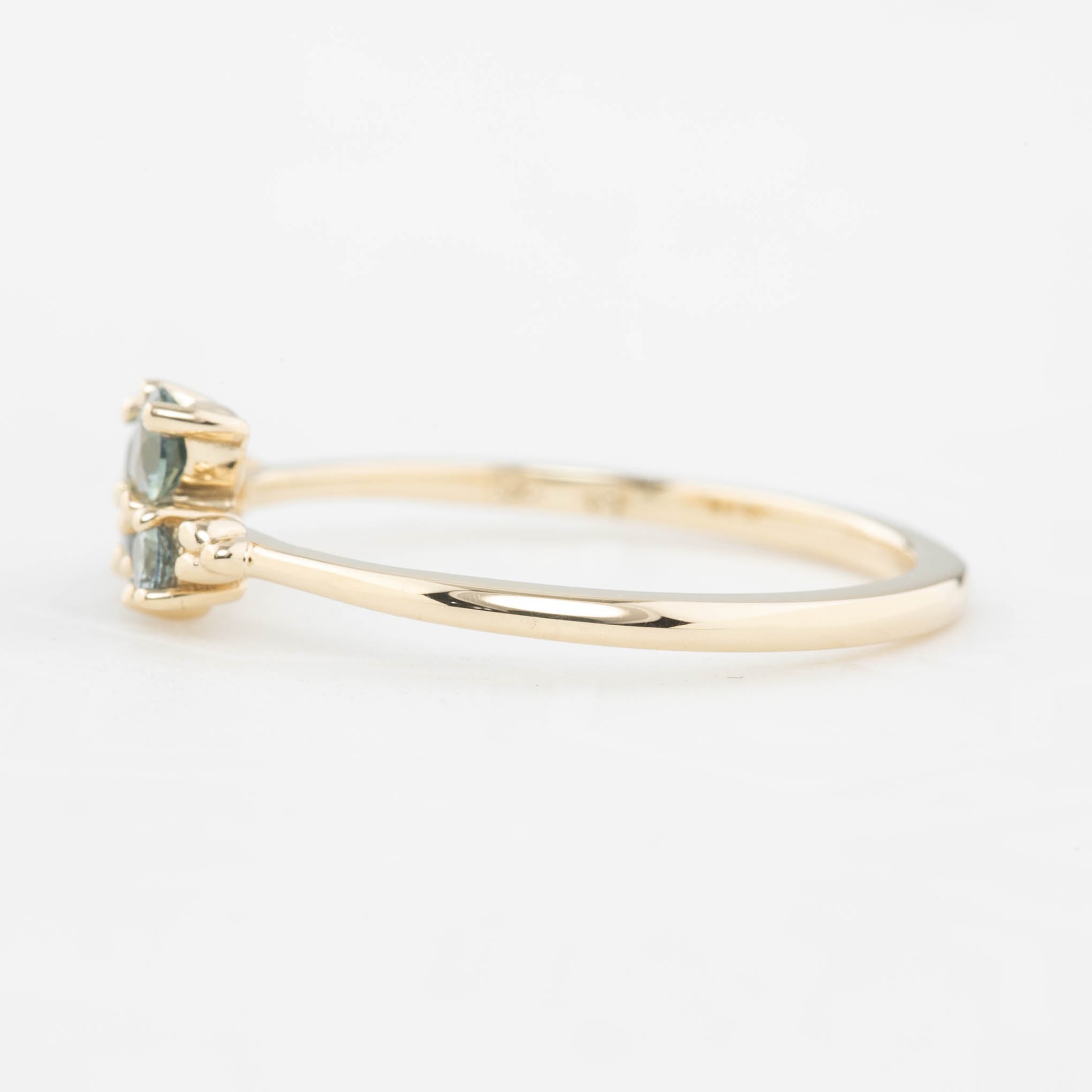 Stardust Cluster Sapphire Ring, Petite