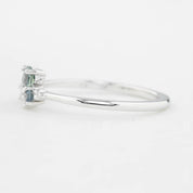 Stardust Cluster Ring, Five Stones with Diamond