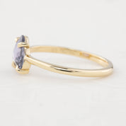 Lisa Ring - 1.25ct Unheated Organic Cut Blue Sapphire (One of a kind)