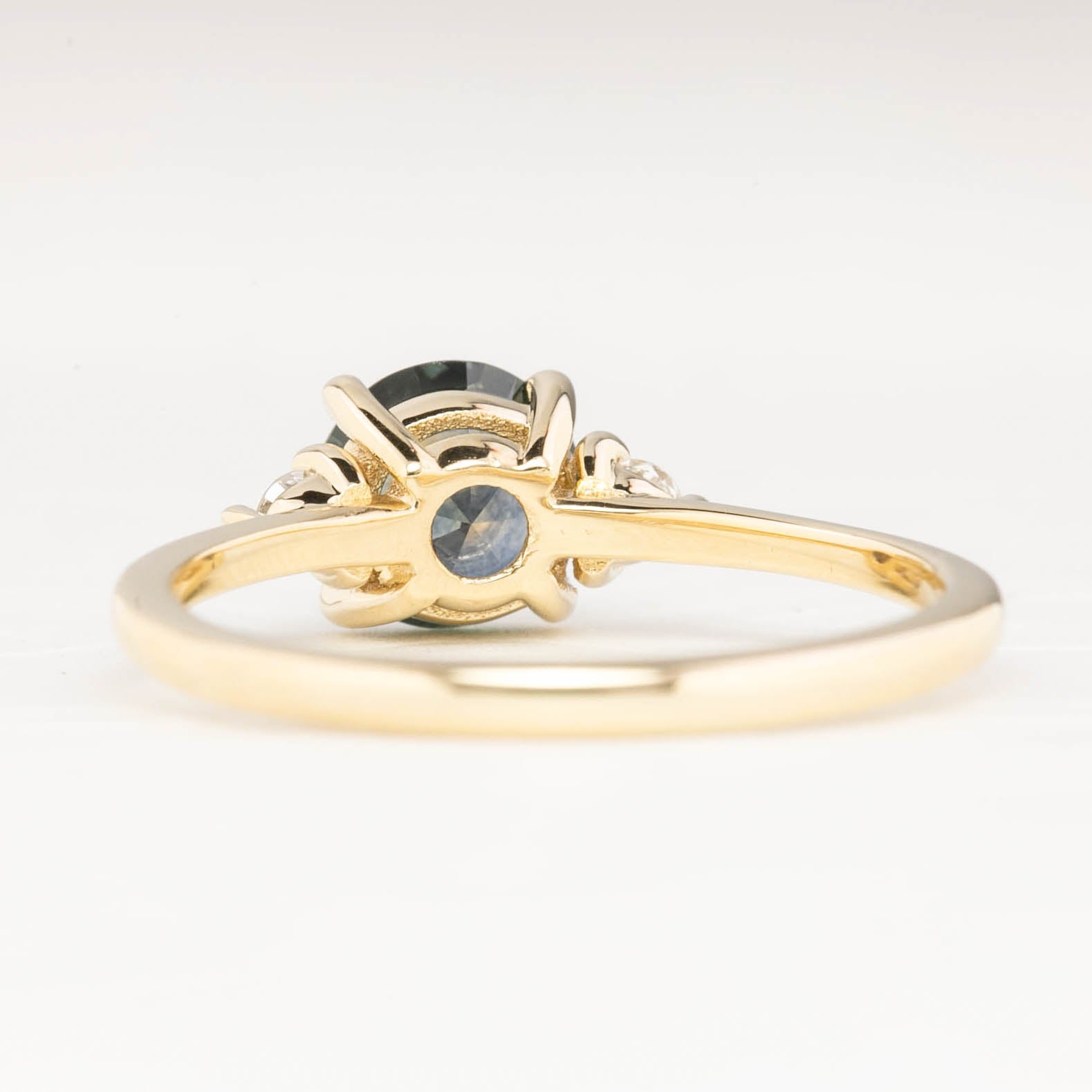 【即日配送】エミリーリング ・1.12ct・加熱モンタナ産グリーンサファイア・K14YG