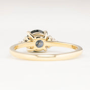 【即日配送】エミリーリング ・1.12ct・加熱モンタナ産グリーンサファイア・K14YG