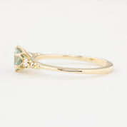 Estel Fleur Six Prongs Ring - 0.71ct Sage Green Montana Sapphire (One of a kind)