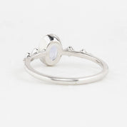 Celeste Ring, 0.76ct Madagascar Sapphire, oval shape gemstone