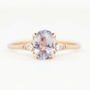 【一点物】エステルリング ・1.38ct・非加熱ラベンダーブルーサファイア・K14RG