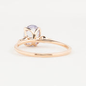 【一点物】エステルリング ・1.38ct・非加熱ラベンダーブルーサファイア・K14RG