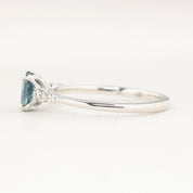 Estel Fleur Ring, 0.70ct Montana Sapphire, oval shape gemstone