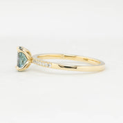 Maria Ring, 0.82ct Montana Sapphire, oval shape gemstone
