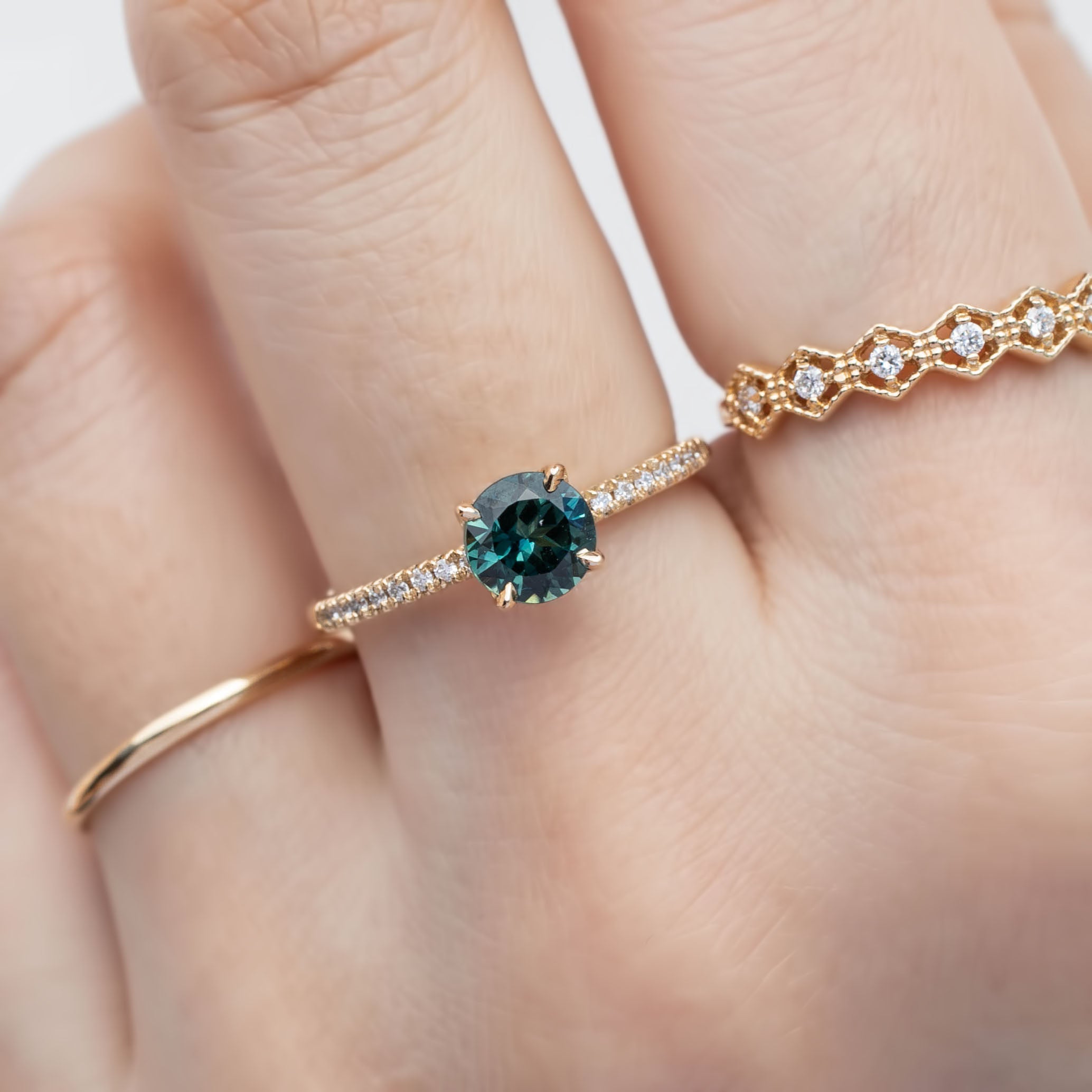 Maria Ring, 0.80ct Queensland Sapphire