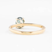 Sara Ring 0.89ct Green Montana Sapphire, 14K Yellow Gold (One of a kind)