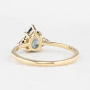 Emilie Ring, 0.97ct Green Montana Sapphire