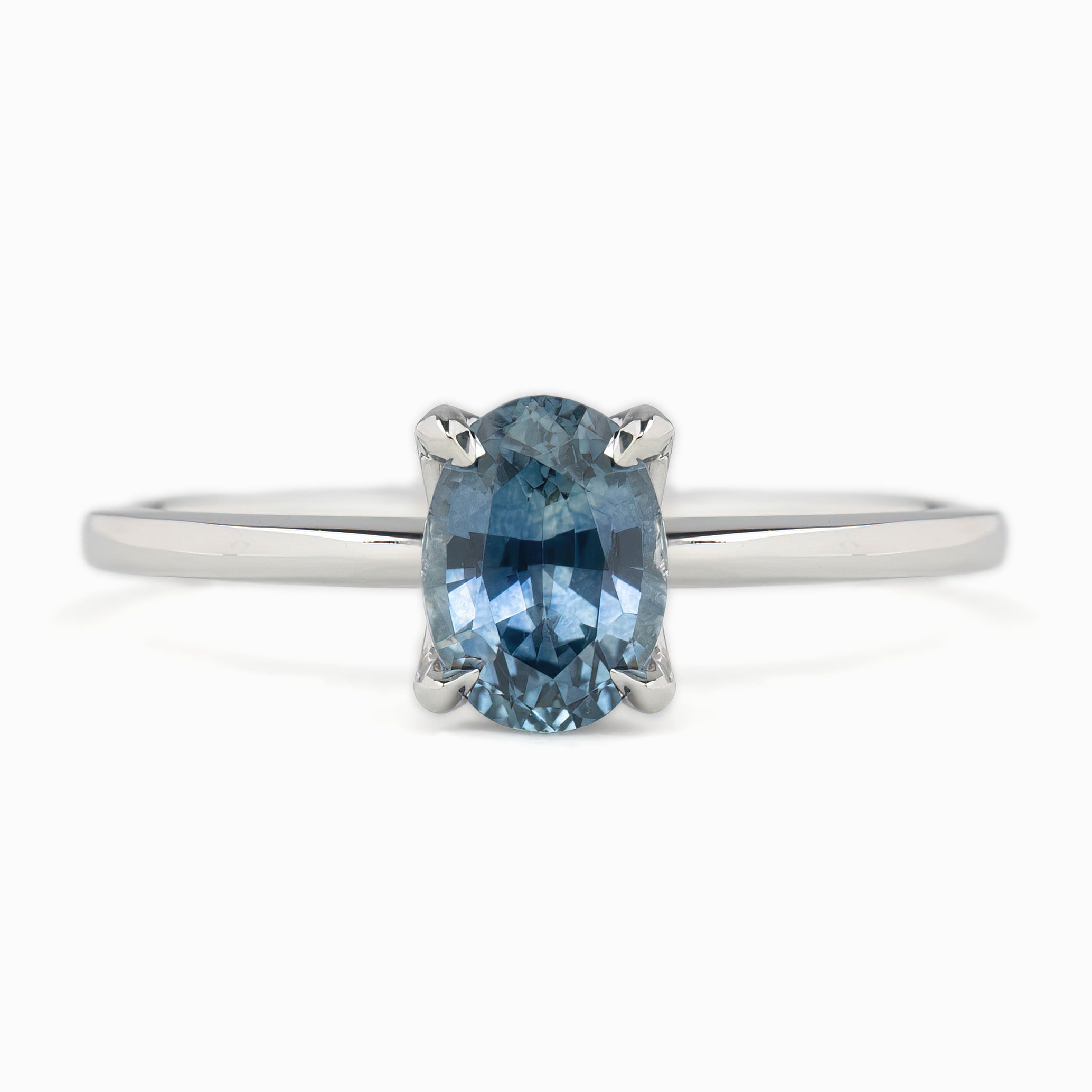 Sara Ring, 1.06ct Montana Sapphire, oval shape gemstone