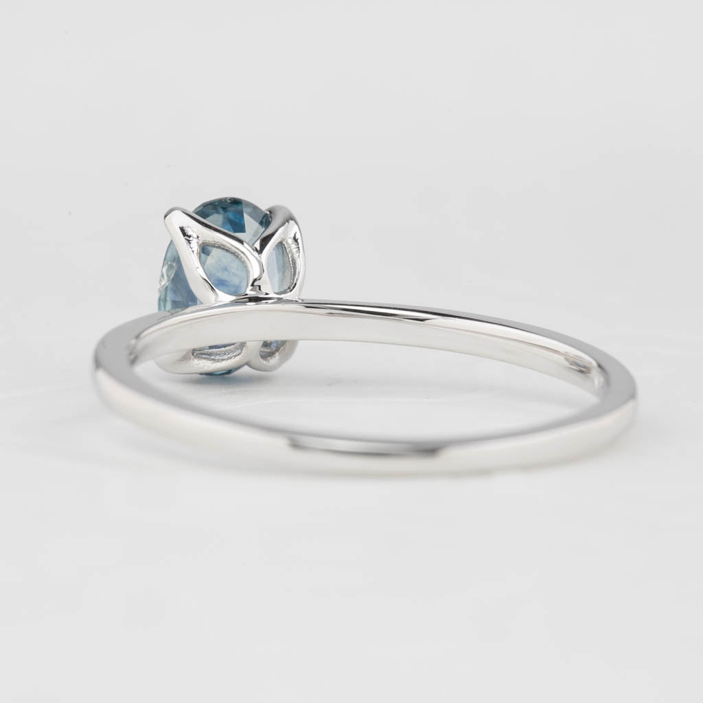 Sara Ring, 1.06ct Montana Sapphire, oval shape gemstone