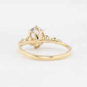 Estel Fleur Six Prongs Ring 1.26ct Unheated Light Blue Oval Madagascar Sapphire (One of a kind)