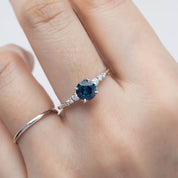 Estel Fleur Ring, 0.87ct Montana Sapphire