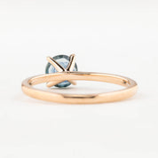 Jane Ring 1.08ct Montana Sapphire Ring 14K Rose Gold, One of a kind