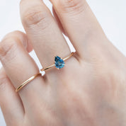 Sara Ring, 0.70ct Montana Sapphire