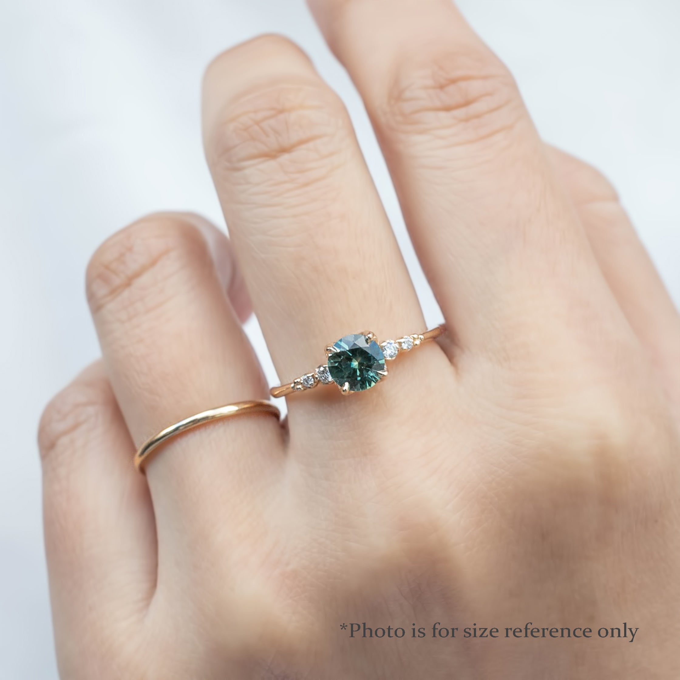 Estel Fleur Ring, 1.15ct Montana Sapphire
