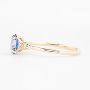 【即日配送】エステルリング ・1.18ct・加熱セイロン産ブルーサファイア・K14YG