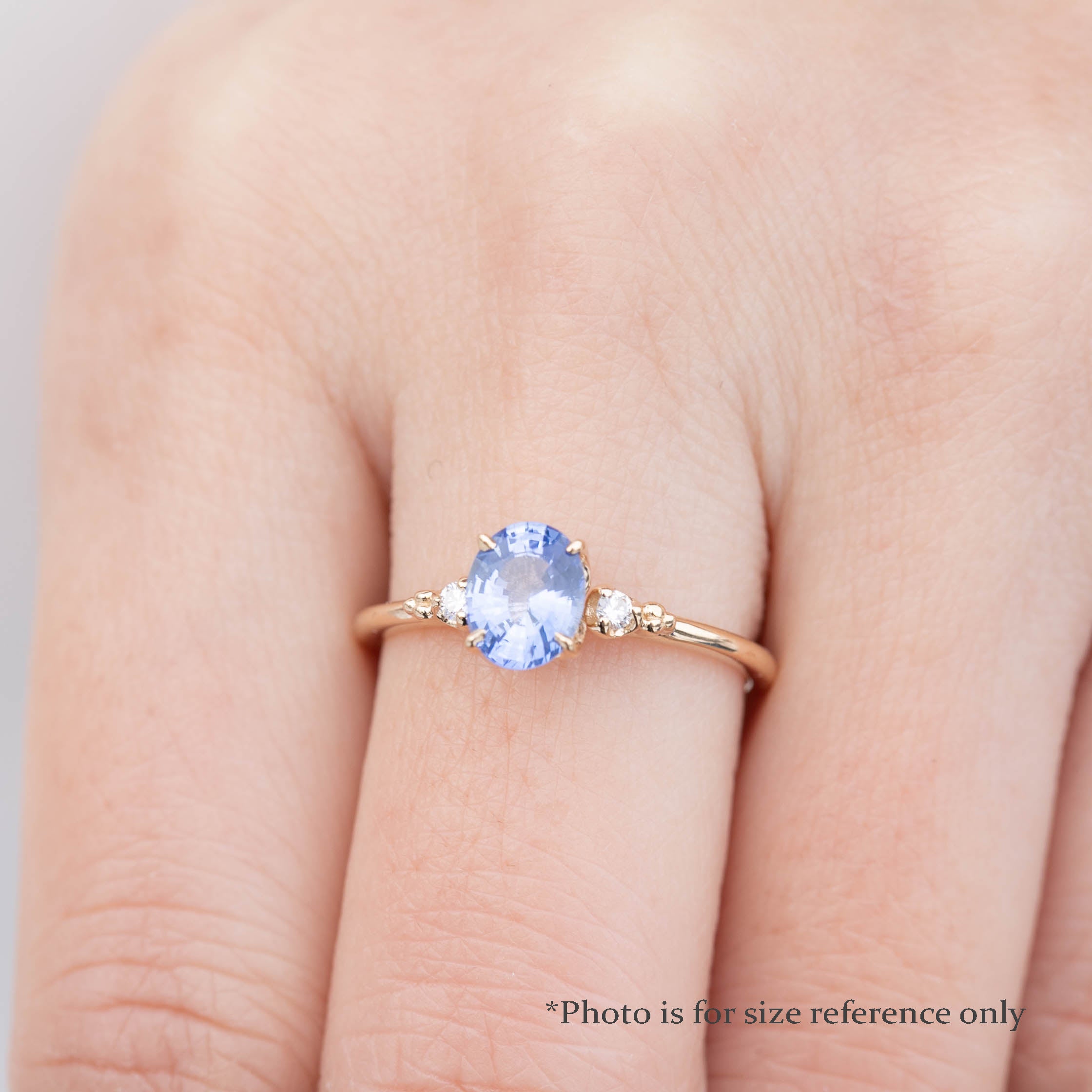 【即日配送】エステルリング ・1.18ct・加熱セイロン産ブルーサファイア・K14YG