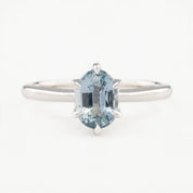 Floryn Ring, 1.37ct Unheated Sapphire, oval shape gemstone