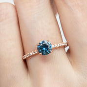 Maria Ring, 0.88ct Montana Sapphire