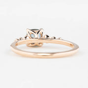 Estel Fleur Ring, 0.77ct Blue Montana Sapphire