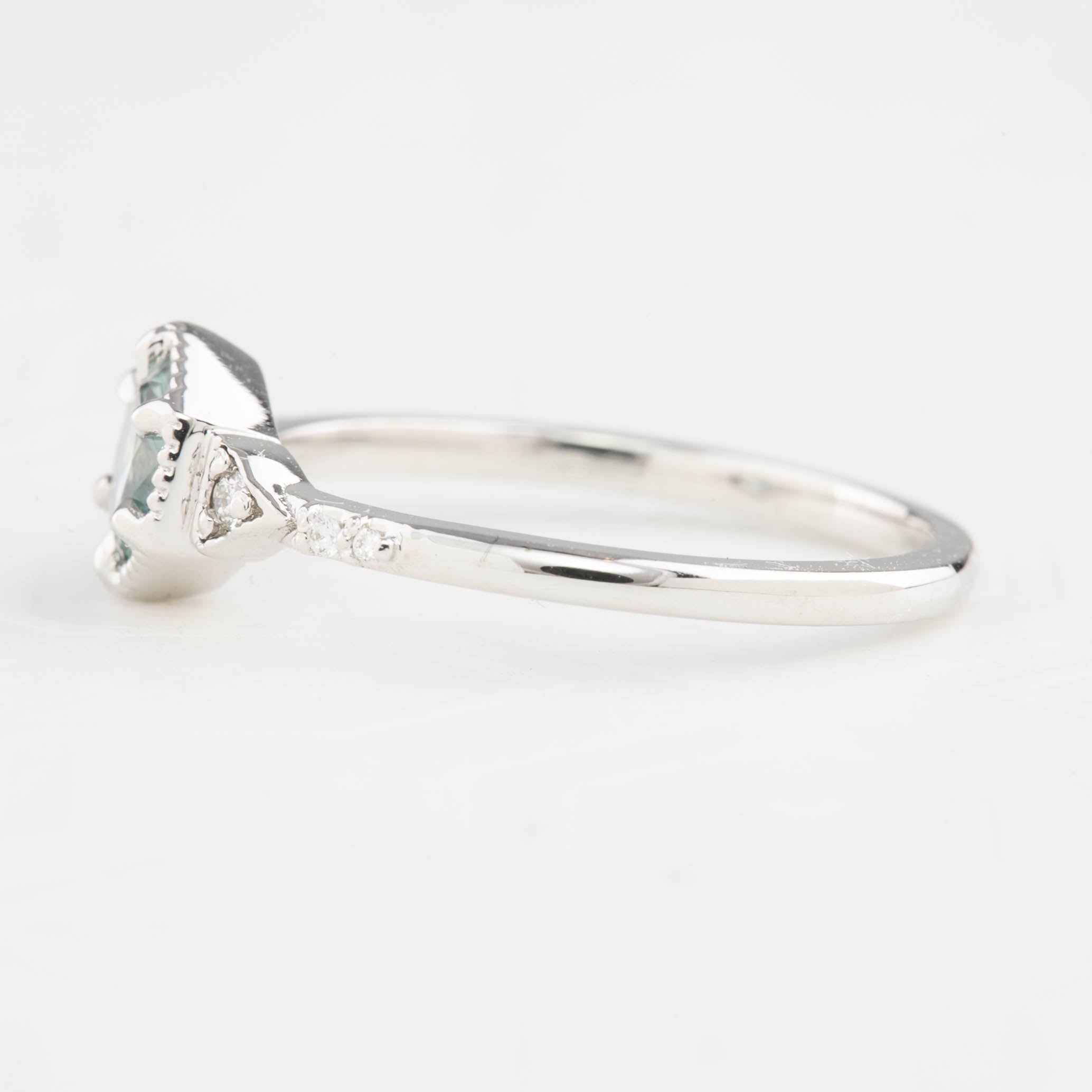 Agatha Ring, 0.75ct Blue Montana Sapphire