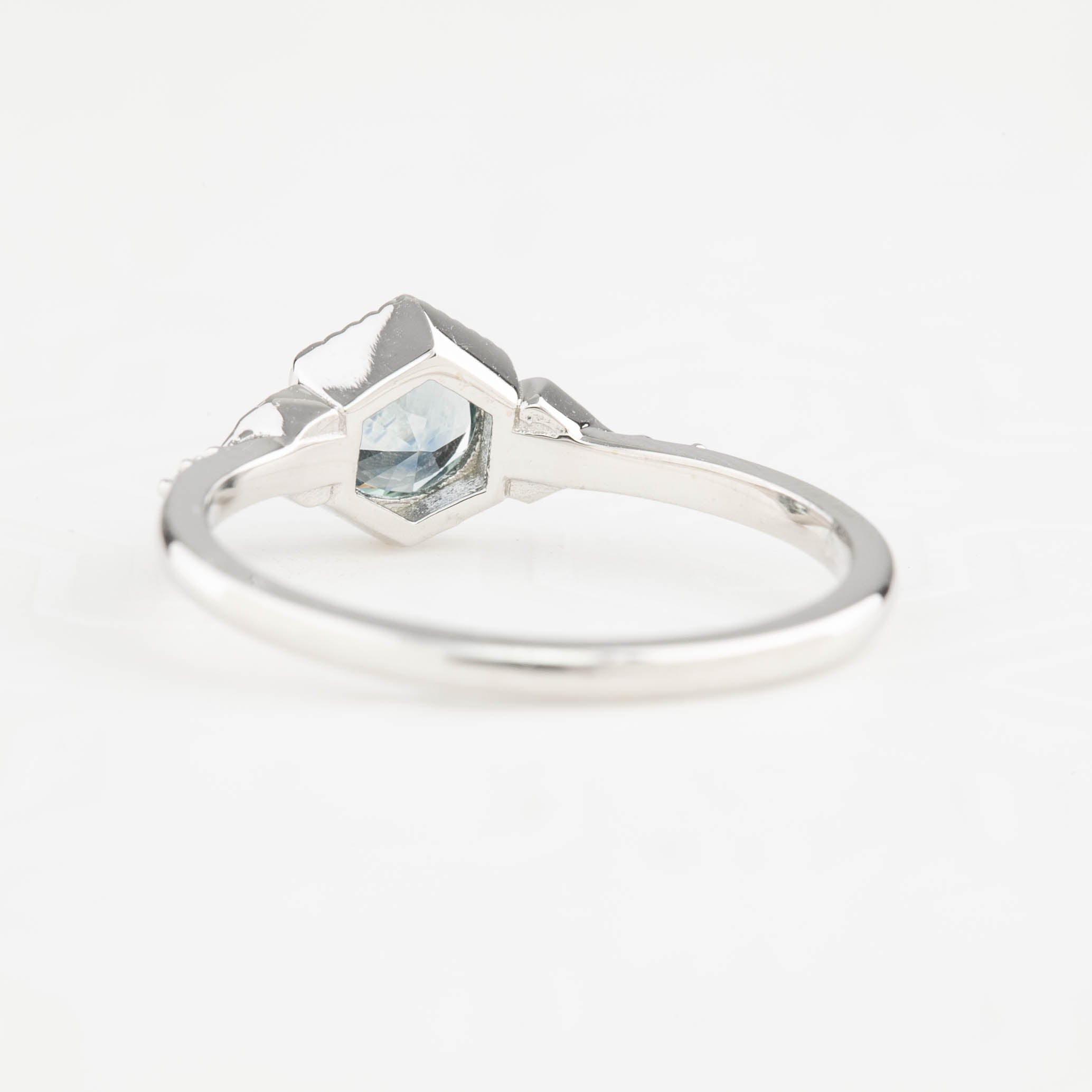 Agatha Ring, 0.75ct Blue Montana Sapphire